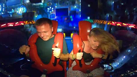 slingshot ride nip slip|The one where the girl loses her top on the roller coaster.